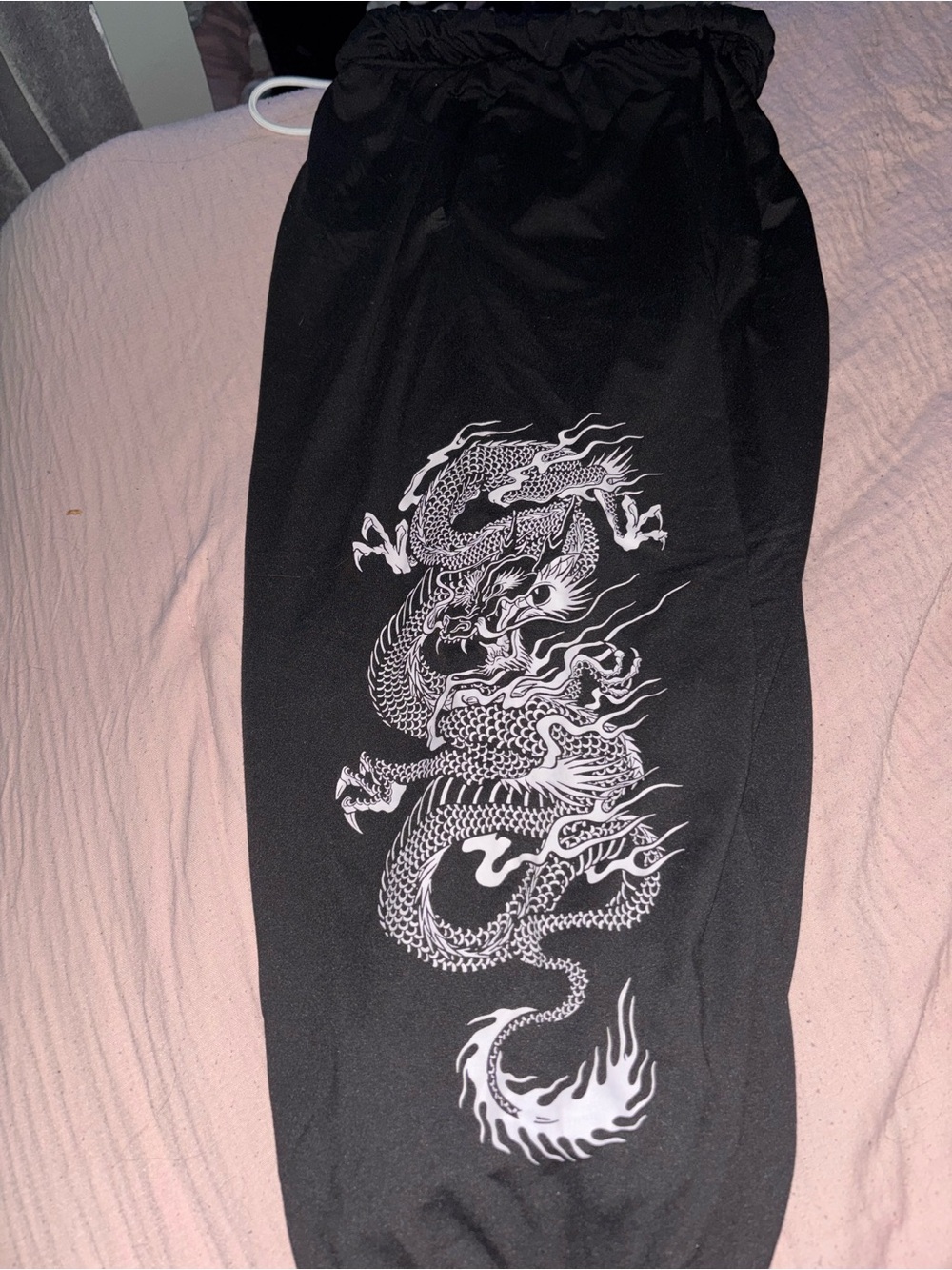 Black Drawstring Jogger Pants - Picture 2 of 2